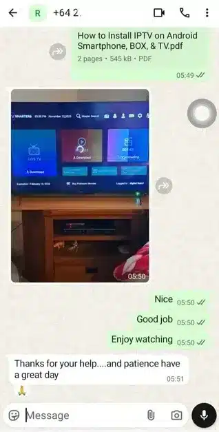 Yourflix IPTV review customer