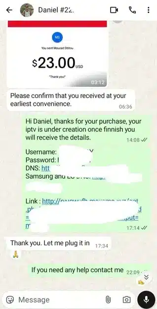 Yourflix IPTV review customer